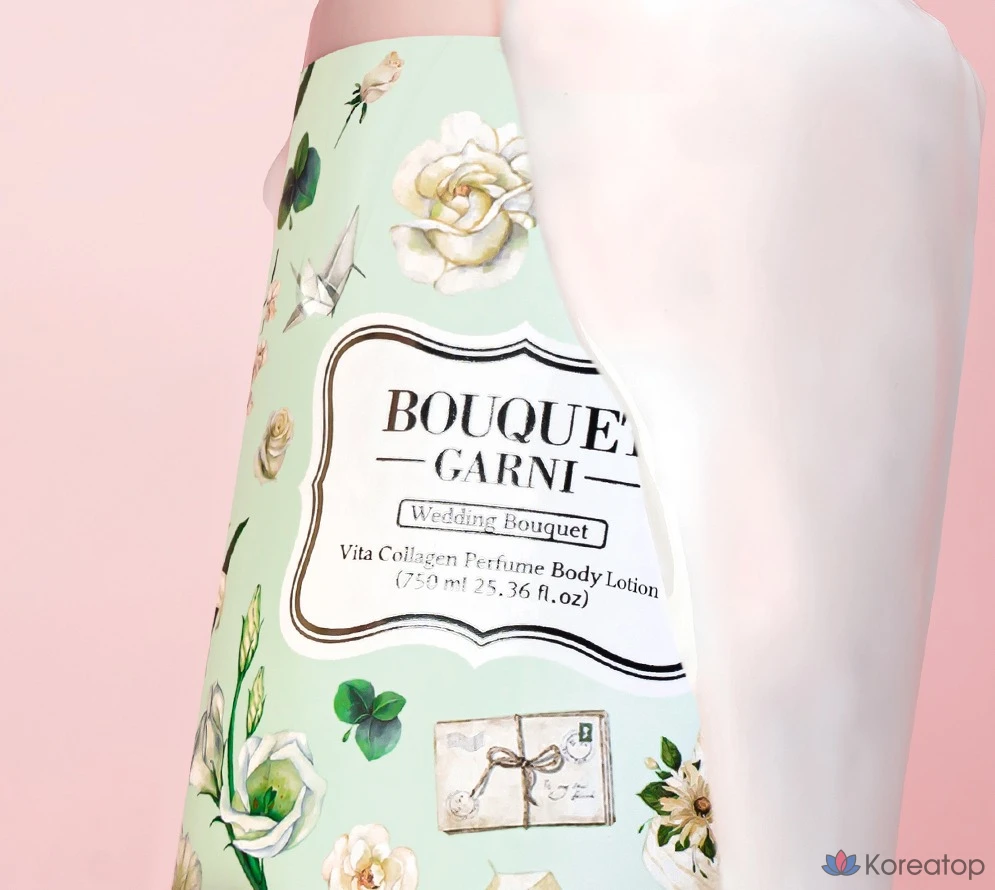Боди лосьон Bouquet garni Vita Collagen Perfume Body Lotion Wedding Bouquet, 750 мл, 1 шт.