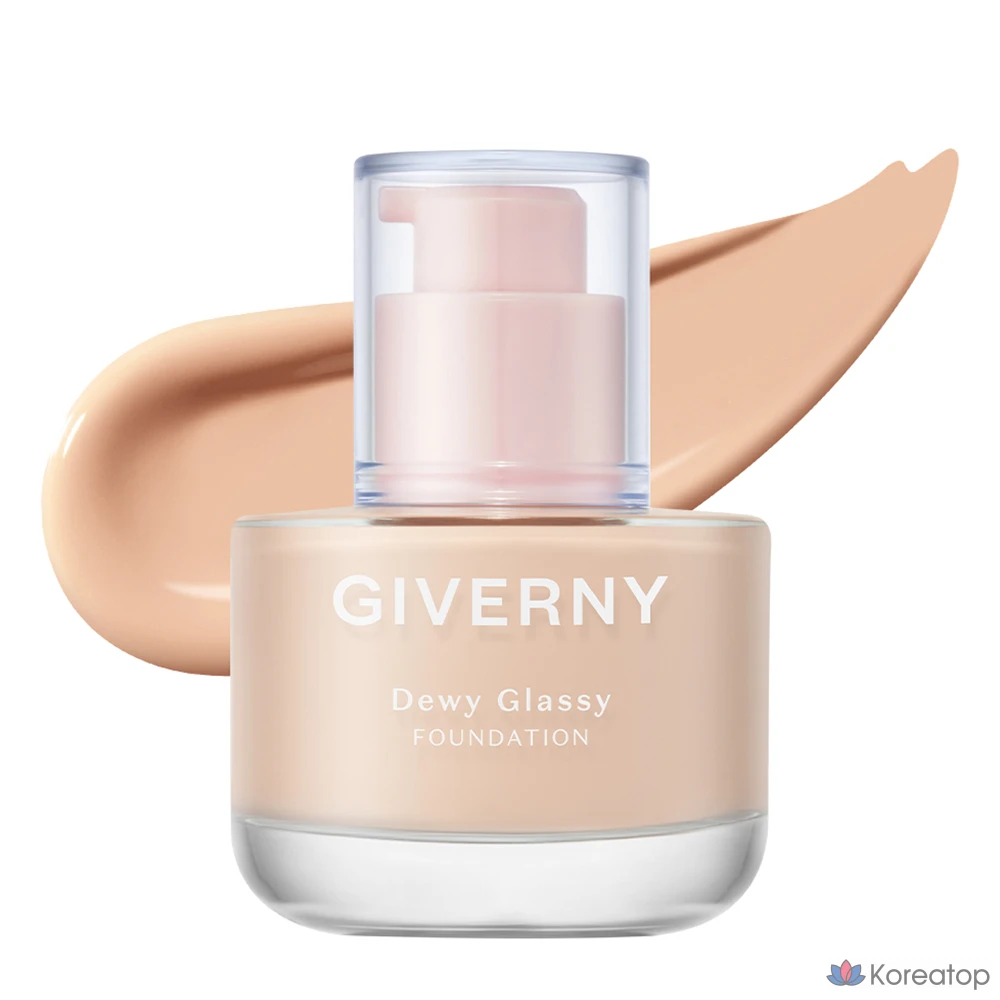 Фундация Giverny Dewy Glassy Foundation, оттенок 23NW Medium Beige, 30 мл, 1 шт.