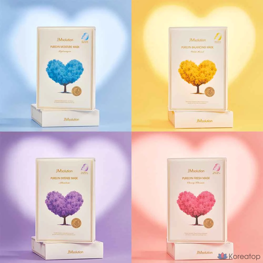 Тканевая маска для лица JM Solution Pure Linen Mask 4-piece Set, 40 шт.