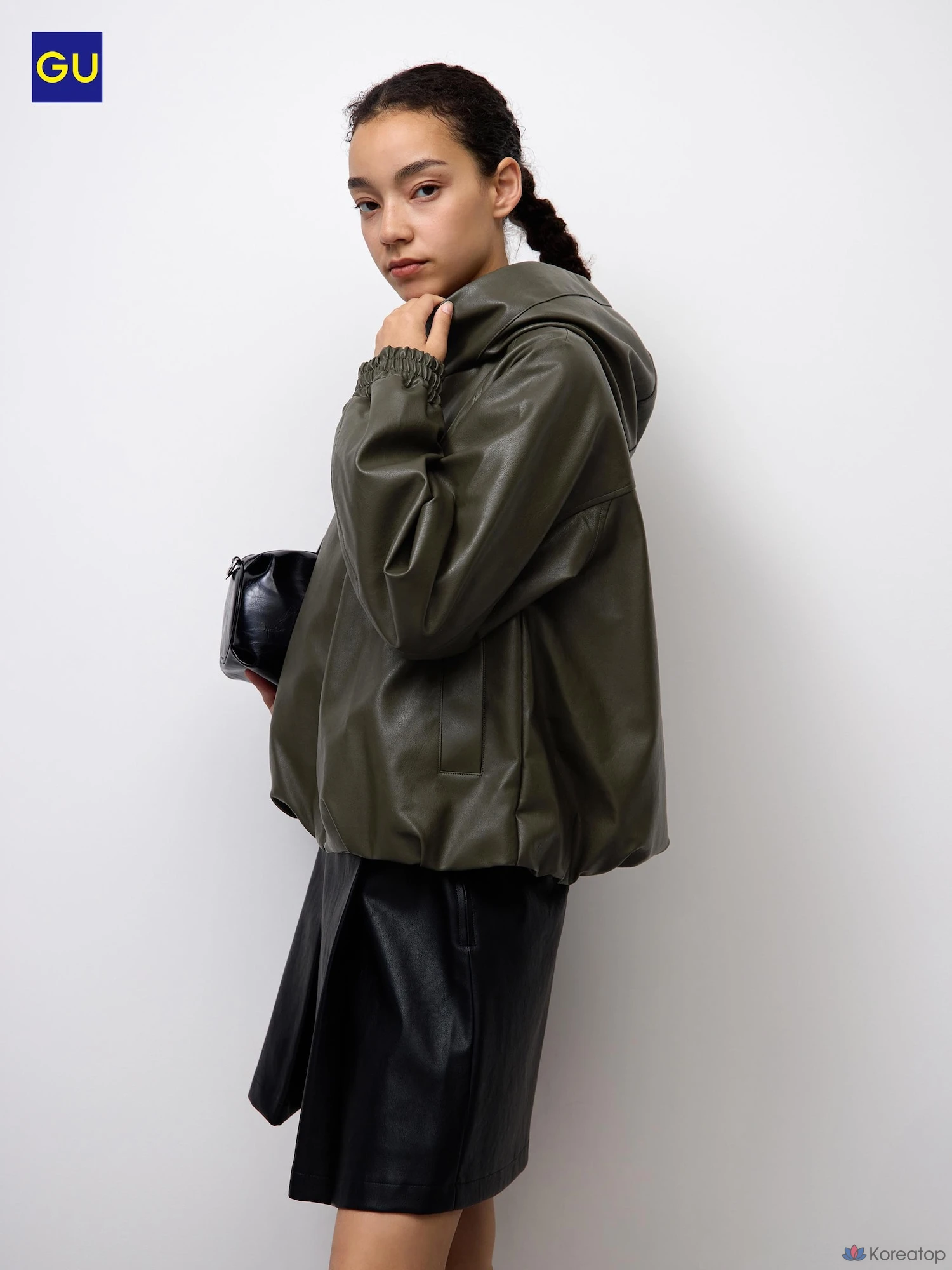 Куртка Uniqlo Fake Leather Balloon Hem