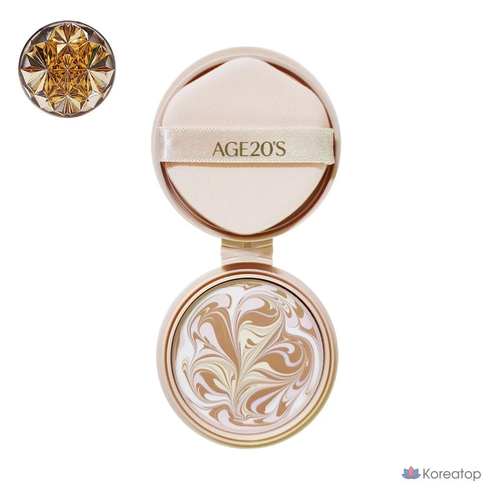 Кушон AGE 20S Essence Cover Pact Royal Gold Refill, оттенок 23, 1 шт.