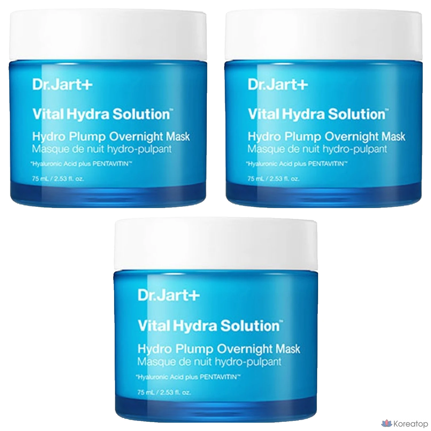 Ночная маска Dr. Jart+ Vital Hydra Solution Hydro Plump Overnight Mask, 75 мл, 3 шт.