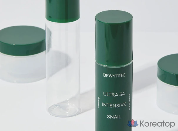 Набор для ухода Dewytree Ultra S4 Intensive Snail 3-piece Set (Cream 80 мл + Toner 150 мл + Emulsion 150 мл), 1 шт.
