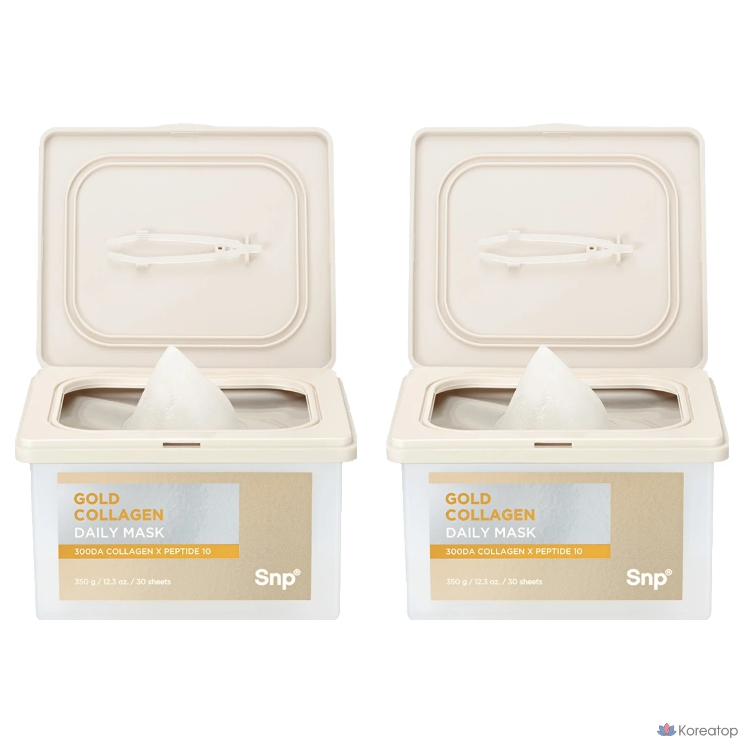 Тканевая маска для лица SNP Gold Collagen Daily Mask, 350 г, 60 шт.