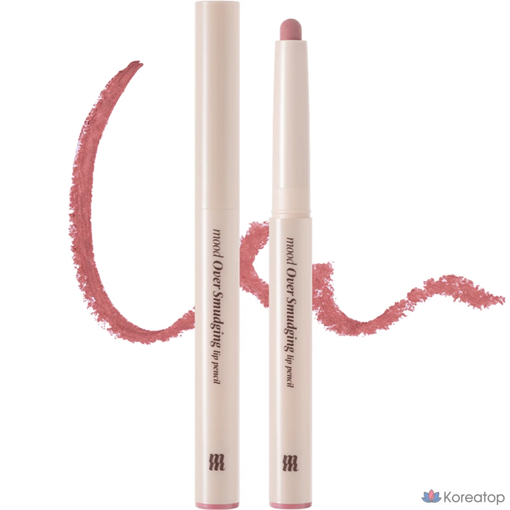 Карандаш для губ MERZY Mood Over Smudging Lip Pencil, оттенок ML4 Muted Fig, 0.9 г, 1 шт.