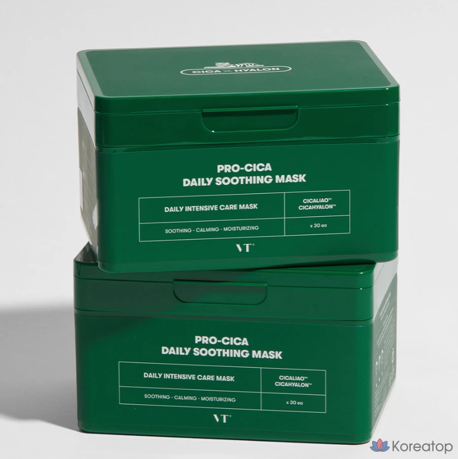 Тканевая маска для лица VT Cosmetics Pro Cica Daily Soothing Mask, 180 шт., фото 9