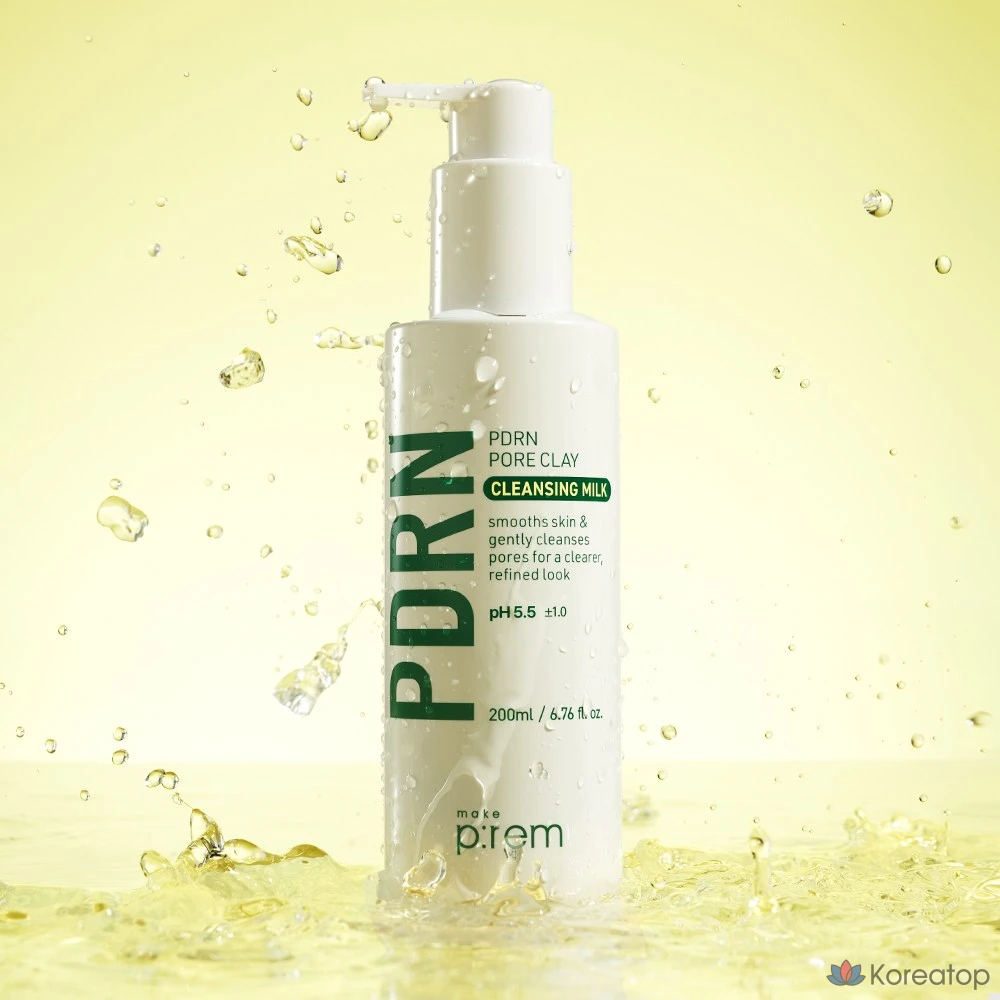 Очищающее молочко MAKE P:REM PDRN Pore Clay Cleansing Milk, 200 мл