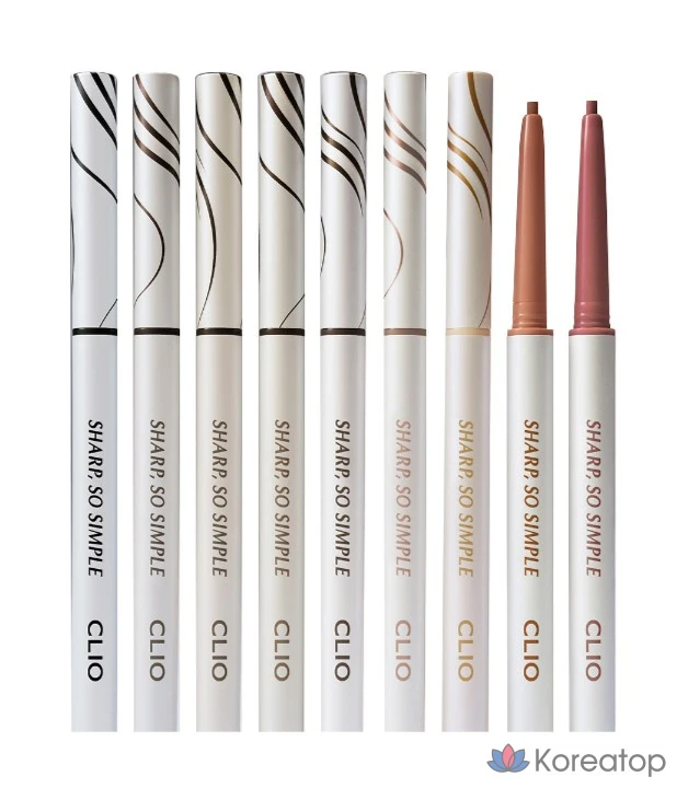 Подводка для глаз Clio Sharp So Simple Waterproof Pencil Liner, оттенок 4 Dark Brown, 0.14 г, 1 шт.