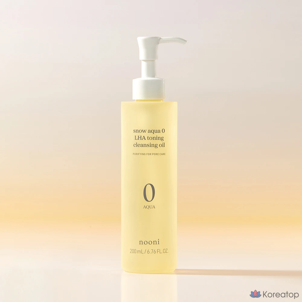 Гидрофильное масло NOONI Snow Aqua Zero Laha Toning Cleansing Oil, 200 мл, 1 шт.