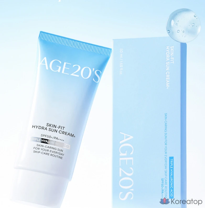 Солнцезащитный крем AGE 20S Orholiday Edition Skin Fit Moist Sun Cream Plus SPF50+ PA++++, 100 мл, 2 шт.
