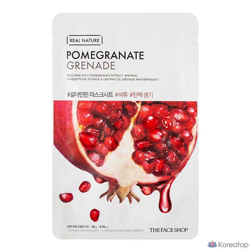 Тканевая маска для лица The Face Shop Galamanjun Mask Sheet Pomegranate, 20 г, 1 шт.
