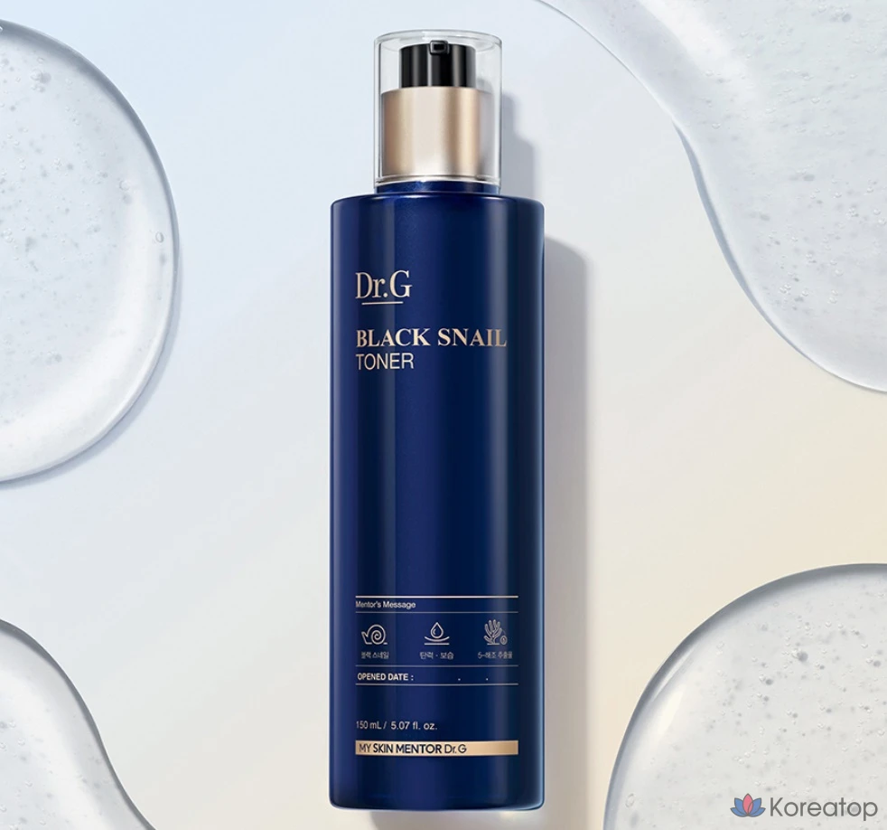 Набор для ухода Dr. G Black Snail Toner + Emulsion Special Gift Set, 150 мл + 150 мл, 2 шт., фото 4