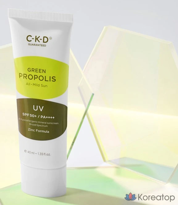 Солнцезащитный крем CKD Green Propolis All Mild Sun Cream SPF50+ PA++++, 40 мл, 1 шт.