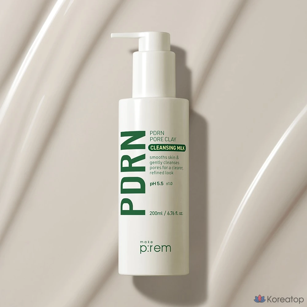 Очищающее молочко MAKE P:REM PDRN Pore Clay Cleansing Milk, 200 мл