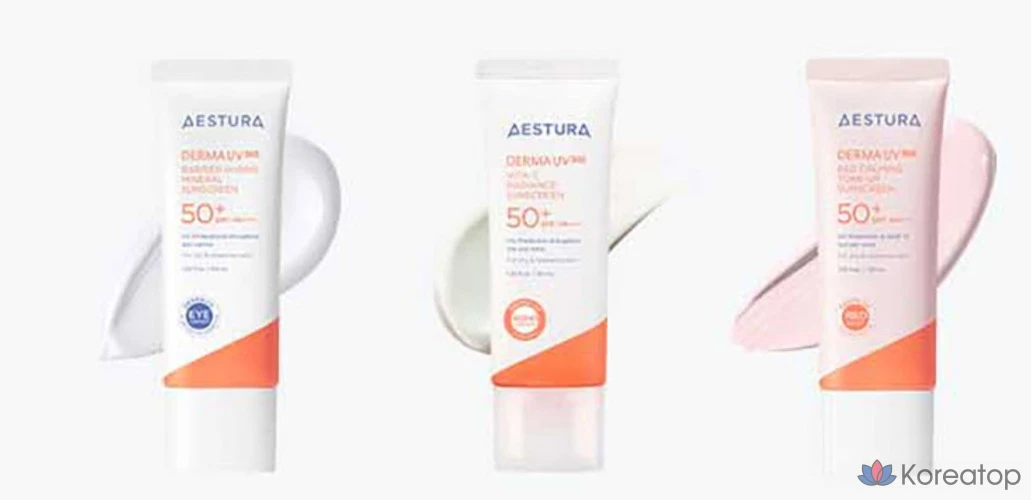 Солнцезащитный крем AESTURA DermaUV365 Vita C Glow Moisture Sun Cream SPF50+ PA++++, 40 мл, 1 шт.