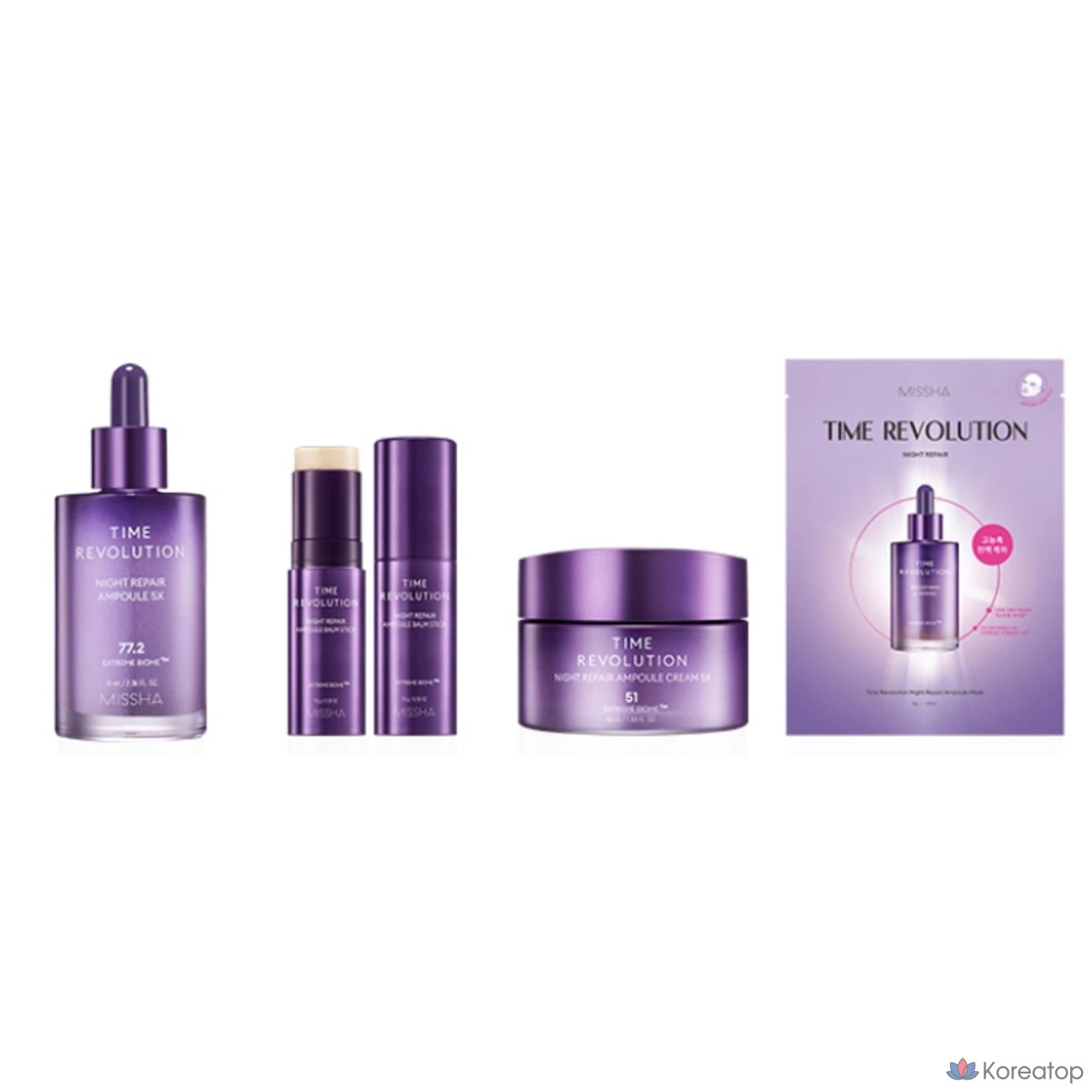 Ампульная сыворотка Missha Time Revolution Night Repair Ampoule 5X, 70 мл, 1 шт.