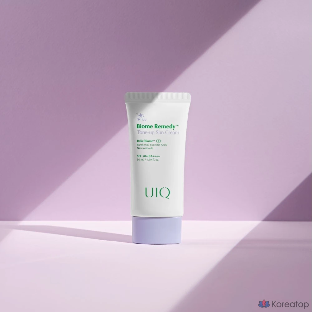 Солнцезащитный крем UIQ Biome Remedy Tone-Up, оттенок Purple, 20 мл, 1 шт.