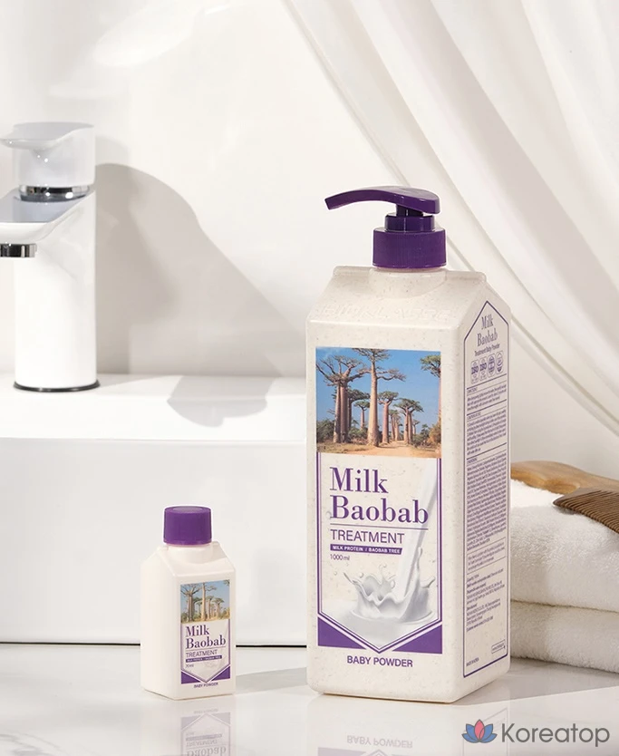 Кондиционер для волос Milk Baobab Baby Powder Hair Treatment, 1 л, 1 шт., фото 2