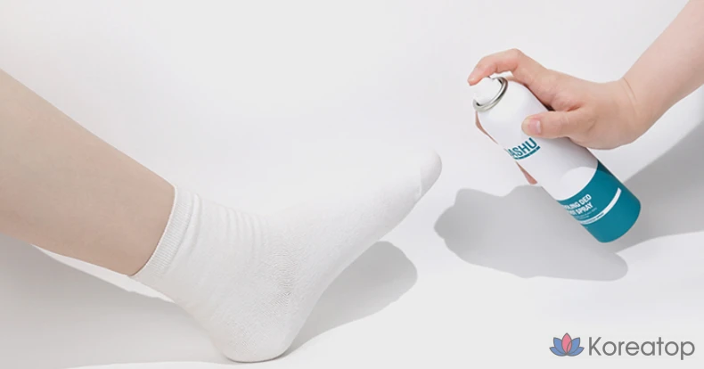 Спрей для ног DASHU Daily Cooling Deo Foot Spray, 1 шт.