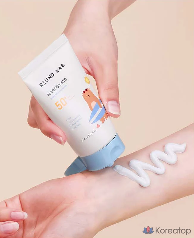 Солнцезащитный крем Round Lab Baby Mild Sun Cream SPF50+ PA++++, 60 мл, 1 шт.