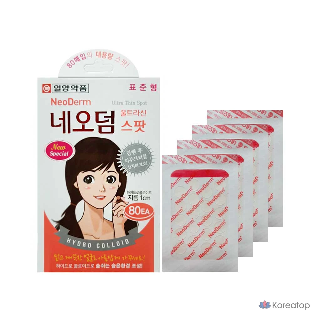 Пластырь Il-Yang Neoderm Ultra Thin Spot Standard Regenerating Band, 80 шт.
