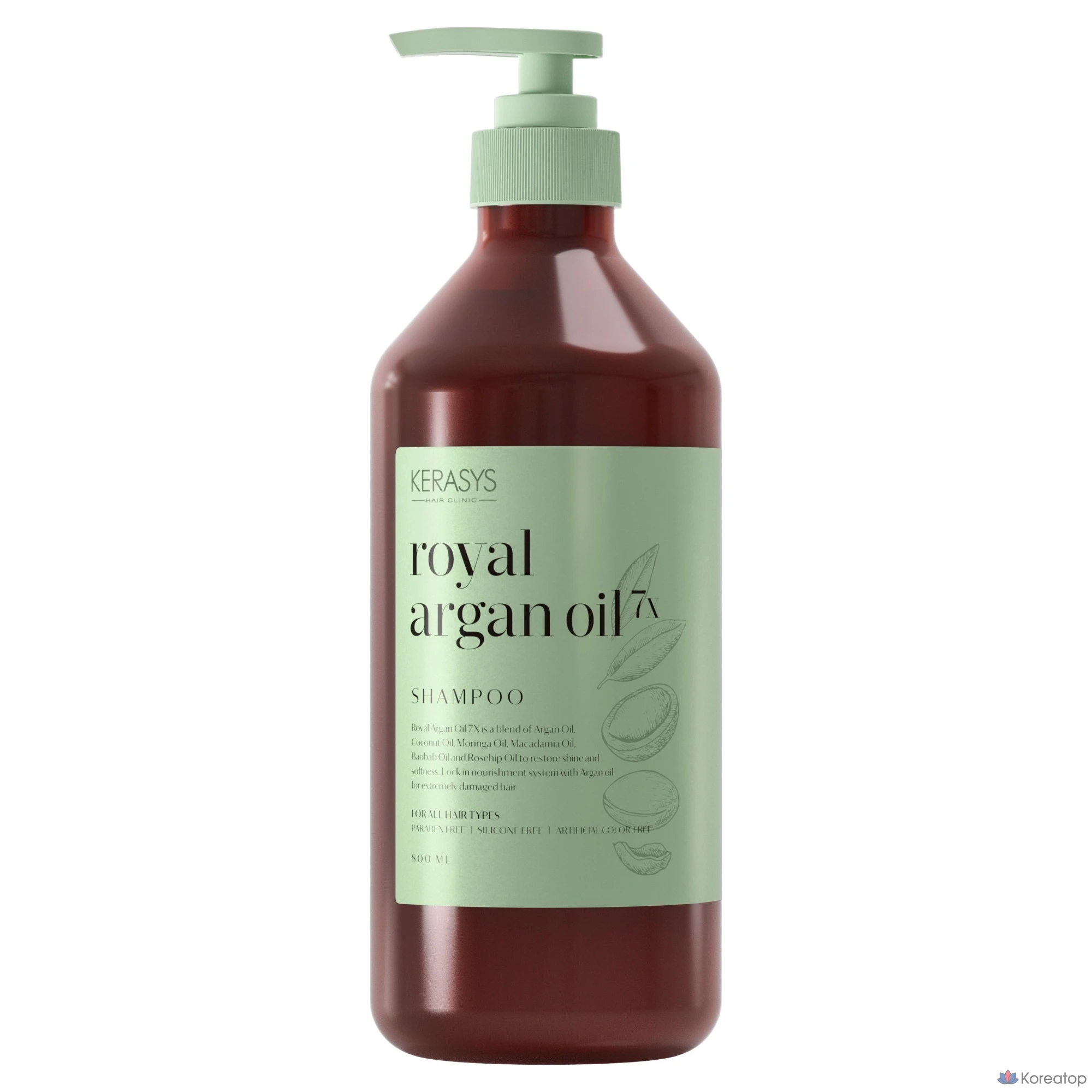 Шампунь KeraSys Argan Oil 7X Shampoo, 800 мл, 1 шт.