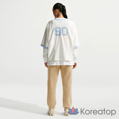 Брюки женские Nike Studio Fleece Medium Weight Oversized High-Rise Washed Cuff Pants, фото 5