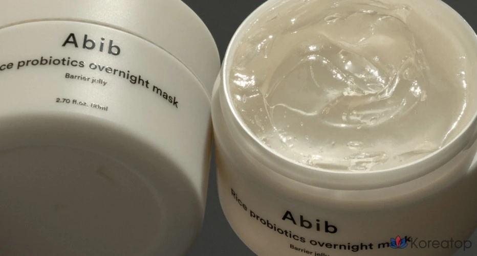 Ночная маска для лица Abib Rice Probiotics Overnight Mask Barrier Jelly, 80 мл, 2 шт., фото 6