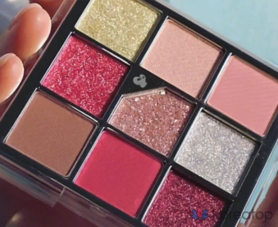 Палетка теней Unleashia Glitterpedia Eye Palette, оттенок No7 All of Peach Ade, 1 шт.