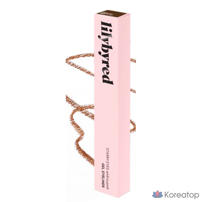 Гелевый лайнер для глаз Lilybyred Stareyes Nine to Nine Gel Eyeliner, оттенок 07 Matte Brown, 0.5 г, 1 шт., фото 2