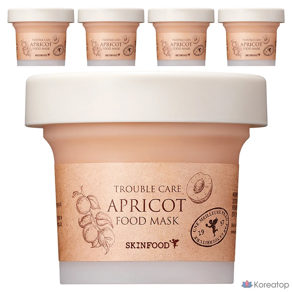 Тканевая маска для лица Skinfood Apricot Food Mask, 120 г, 5 шт.