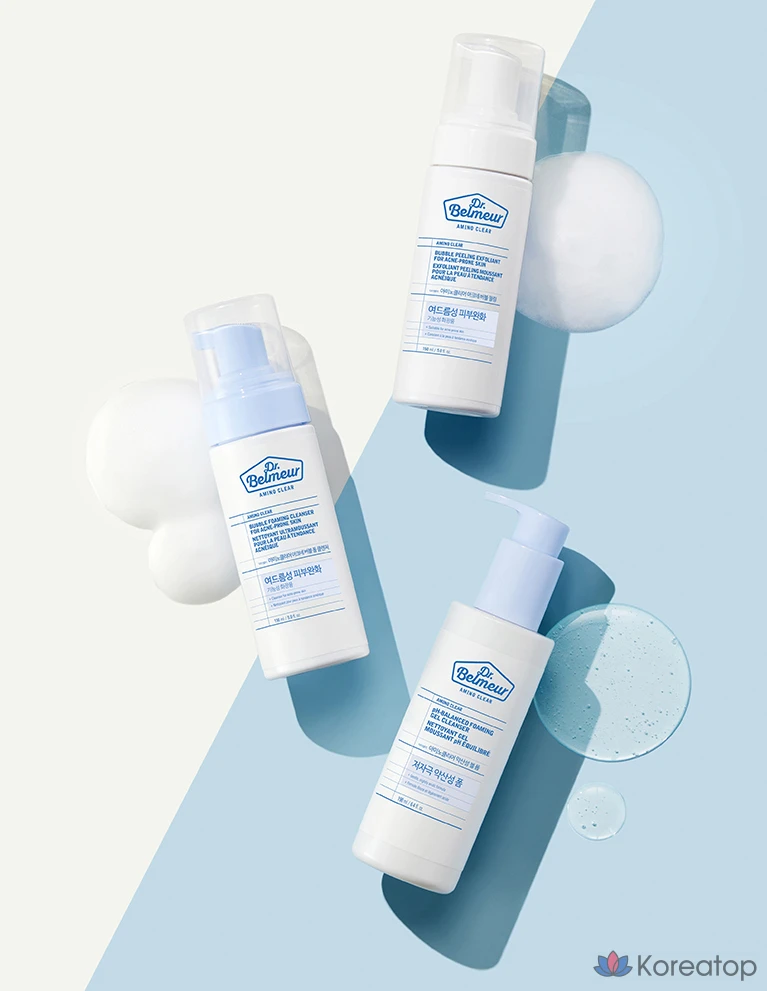Гель-пенка для умывания The Face Shop Dr. Belmeur Amino Clear, 190 мл, 1 шт.