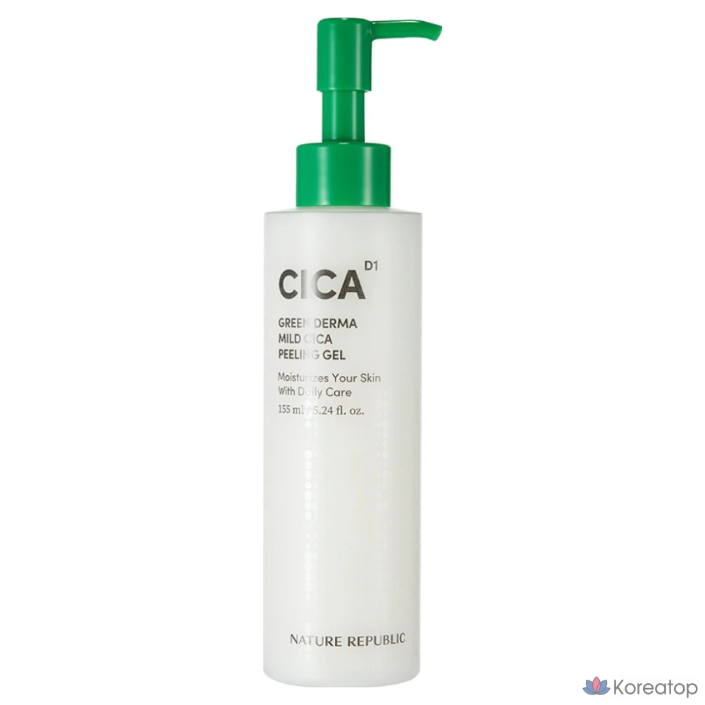 Пилинг Nature Republic Green Derma Mild Cica Peeling Gel, 155 г, 1 шт.