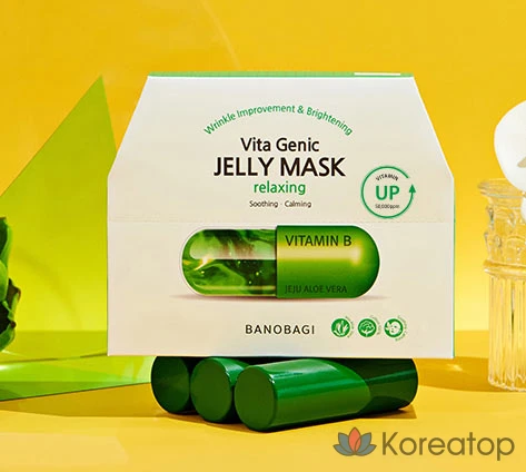 Тканевая маска для лица Banobagi Vita Genic Jelly Mask Relaxing, 60 шт., фото 4