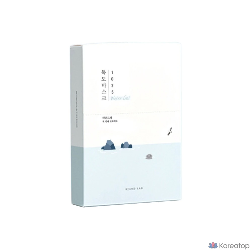 Тканевая маска для лица Round Lab 1025 Dokdo Moisturizing Water Gel Mask, 30 мл, 10 шт.