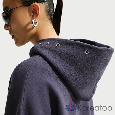 Худи женское Nike Studio Fleece Medium Weight Oversized Pullover Hoodie, фото 2
