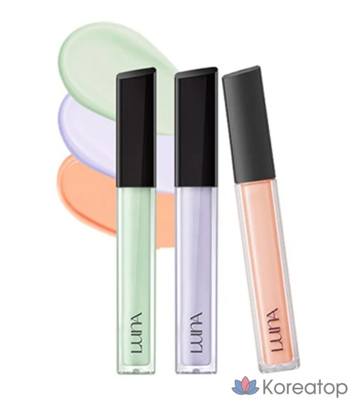 Консилер Luna Long Lasting Corrector Liquid Concealer, оттенок 1 Mint Green, 6.5 г, 1 шт., фото 6