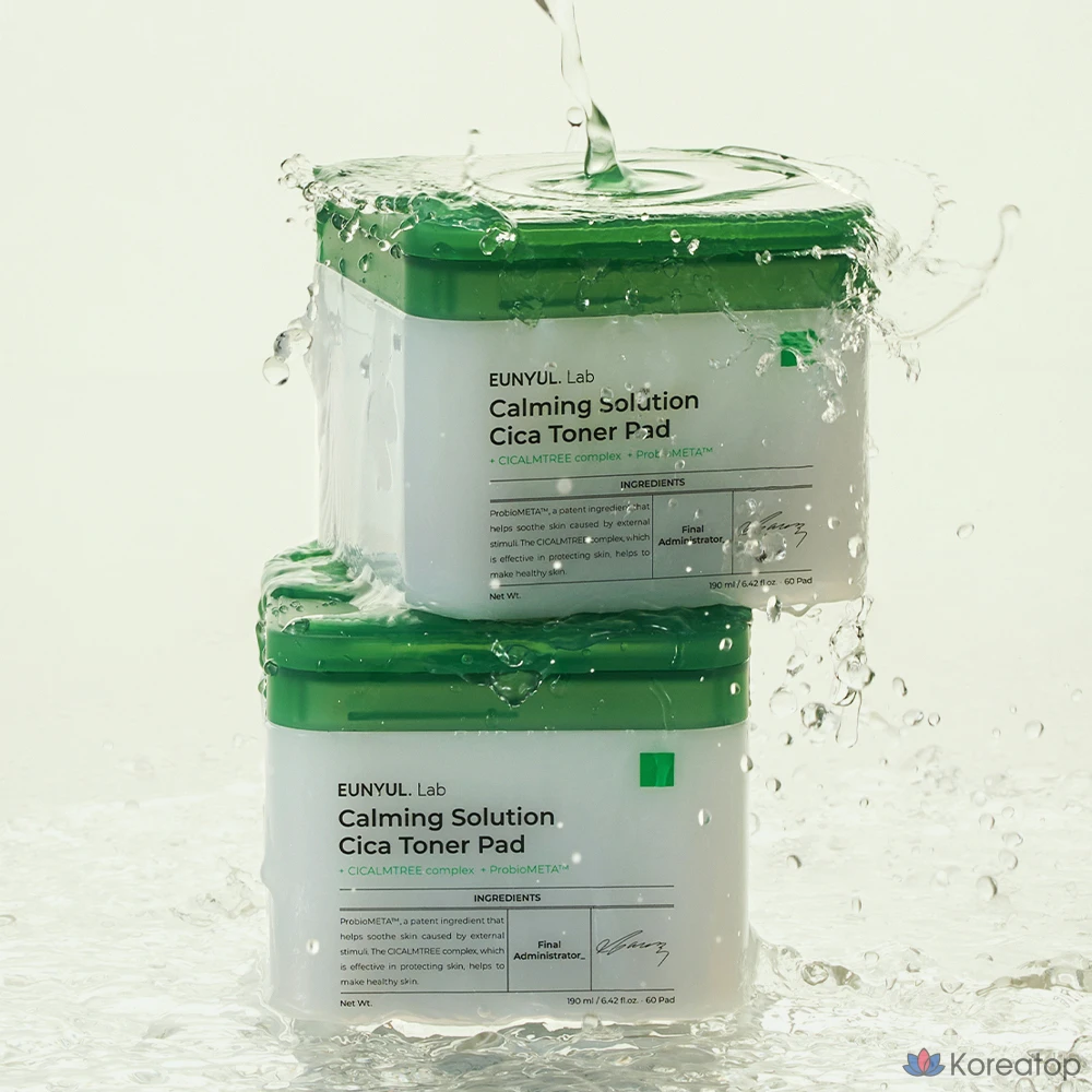 Тонер-пэды Eunyul Lab Calming Solution Cica Toner Pad, 190 мл, 60 шт.