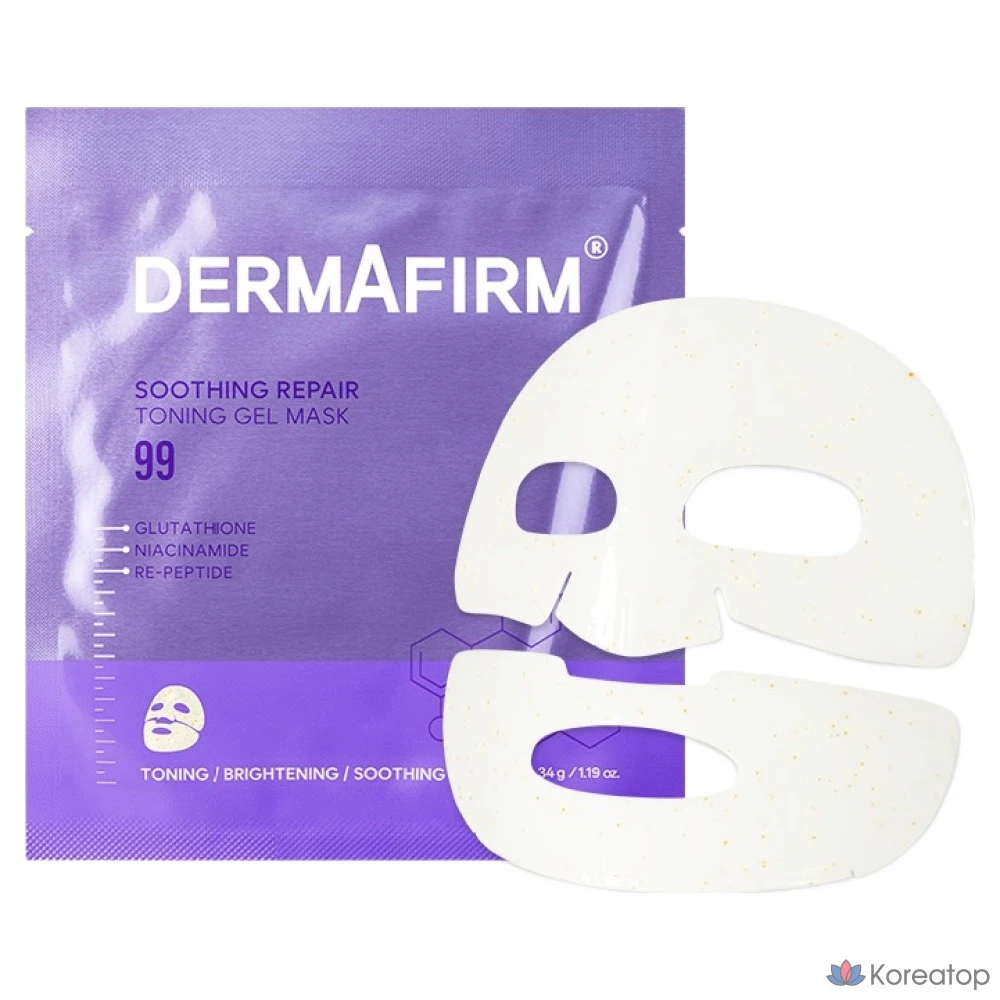 Тканевая маска для лица Dermafirm Soothing Repair Toning Gel Mask R4, 1 шт.
