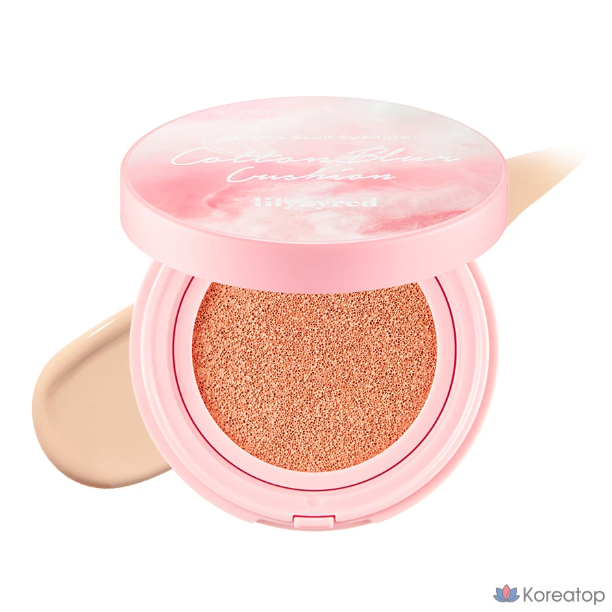 Кушон-основа Lilybyred Cotton Blur Cushion Foundation, оттенок 19 Pure Cotton, 15 г, 1 шт.