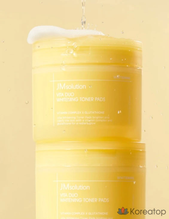 Тонер-пэды JM Solution Vita Duo Whitening Toner Pad, 170 мл, 100 шт.
