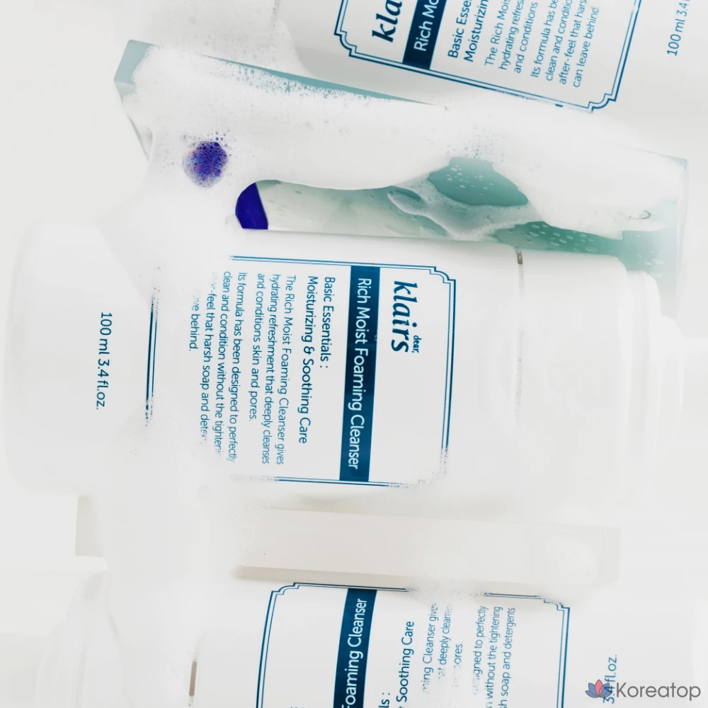 Пенка для умывания Dear, Klairs Rich Moist Foaming Cleanser, 100 мл, 1 шт.