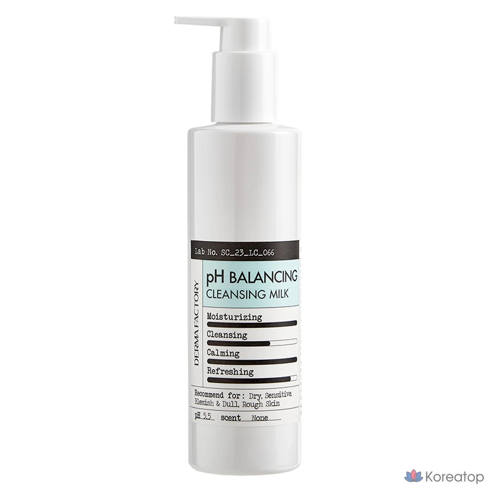 Очищающее молочко Derma Factory Panthenol pH Balancing Cleansing Milk, 240 мл, 1 шт.