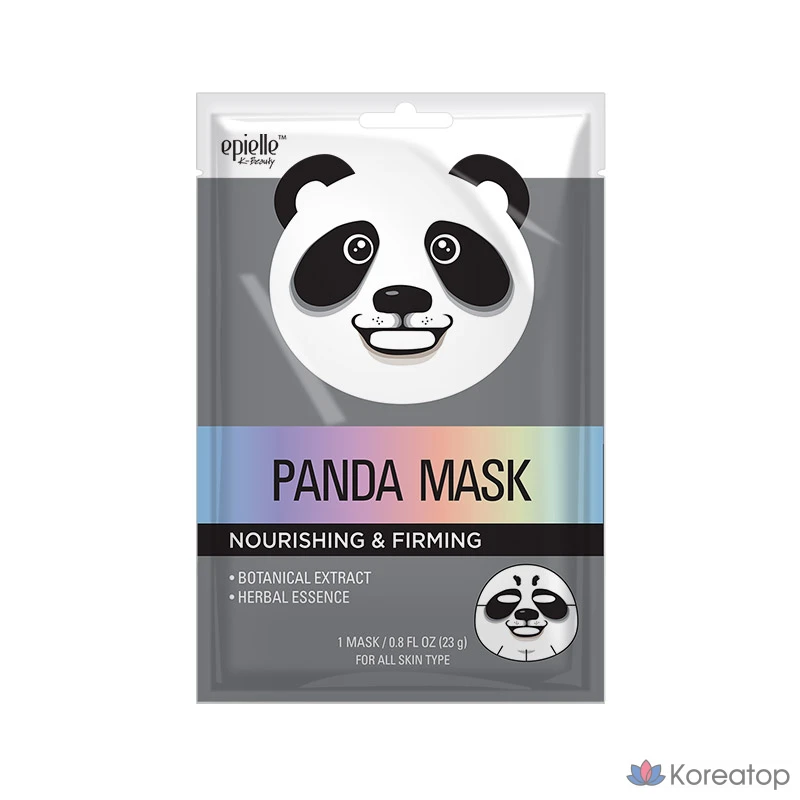 Тканевая маска для лица Epielle Nutrition &amp; Elasticity Panda Animal Character Mask, 6 шт.