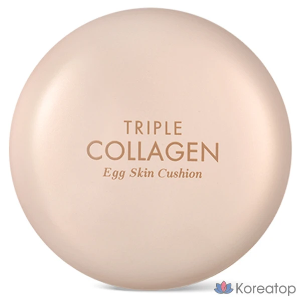 Кушон-основа Tony Moly Triple Collagen Egg Skin Cushion Foundation, оттенок 02 Warm Beige, 15 г, 1 шт.
