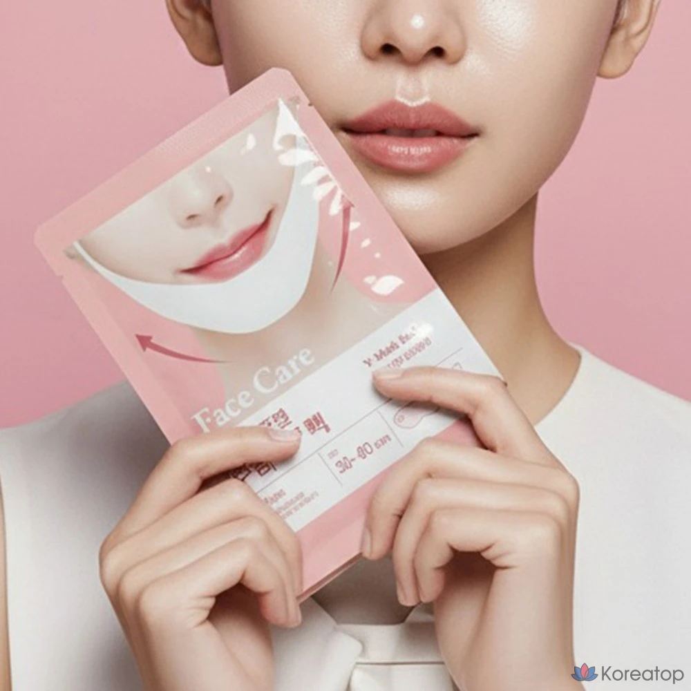 Тканевая маска для лица Lolo Skinny Packmein Hydrogel Collagen V-Linepatch Lifting Mask, 30 шт., фото 3