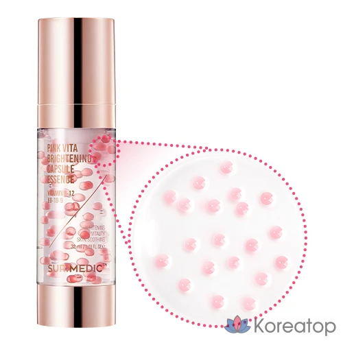 Эссенция SUR.MEDIC+ Pink Vita Brightening Capsule Essence, 32 мл, 1 шт.