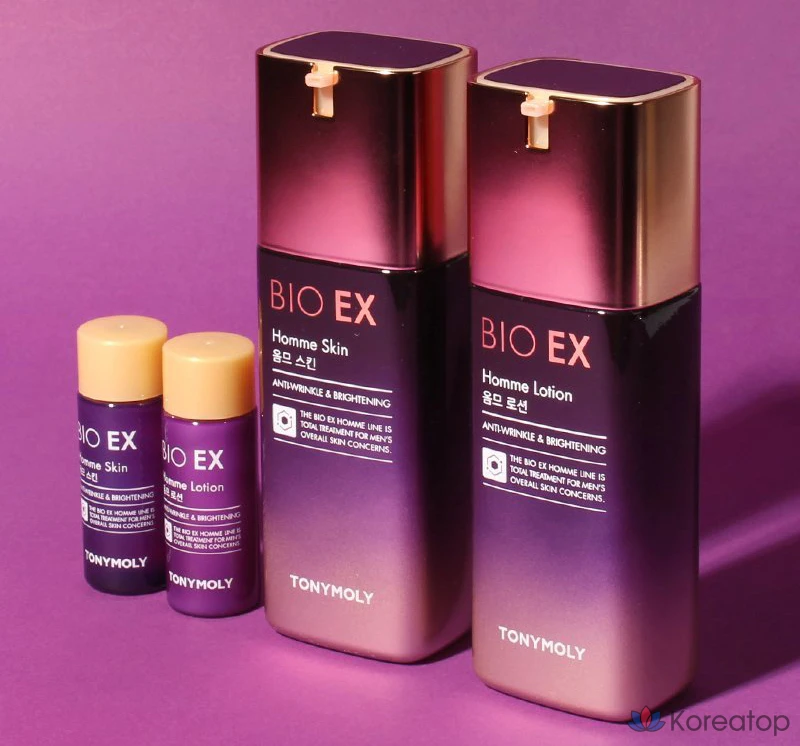 Набор для ухода Tony Moly Bio EX Homme Skincare 2-piece Set, 2 шт., фото 2