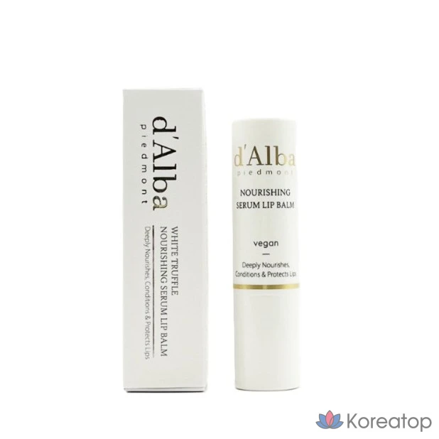 Бальзам для губ d'Alba White Truffle Nourishing Serum Lip Balm, бесцветный, 3.6 г, 1 шт.