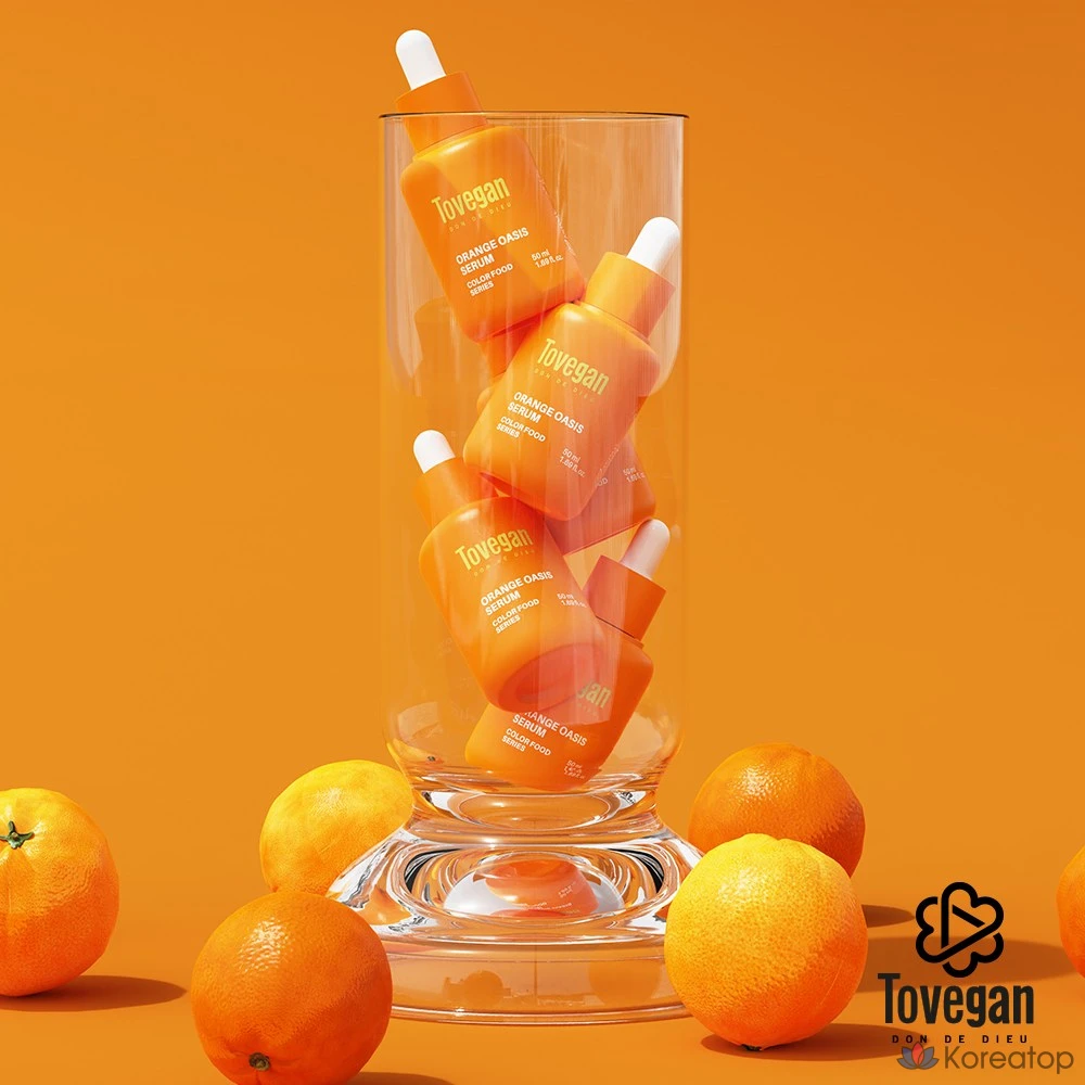 Сыворотка Tovegan Anti-Aging Soothing Essence Orange Oasis Wrinkle Elasticity Serum, 50 мл, 1 шт.